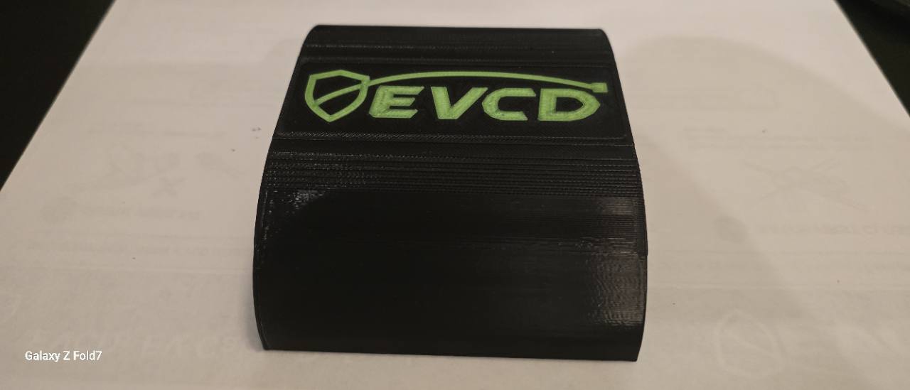 Rear view showing both open-bottom channels of the current EVCD Arc Duo