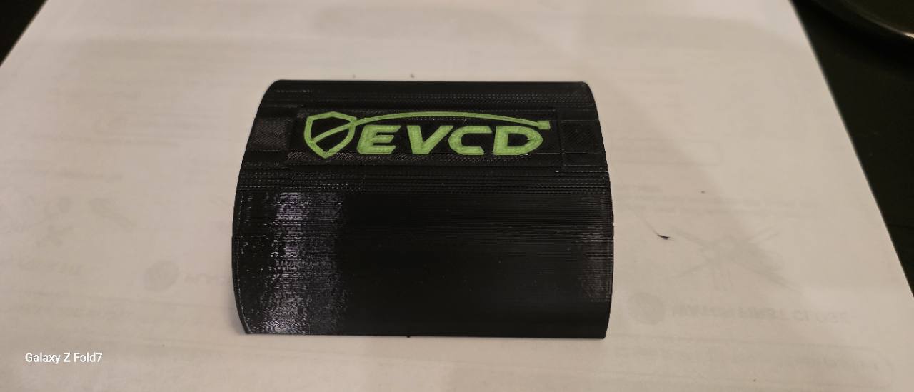 Side view showing the current EVCD Arc Trio rounded profile