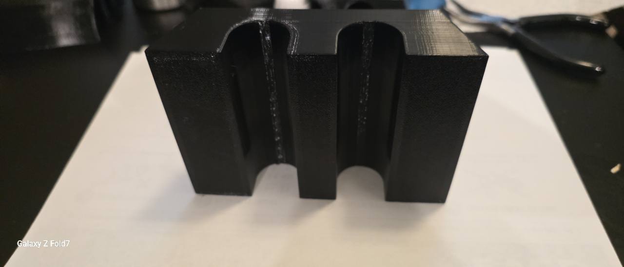 Rear view showing both open-bottom channels of the current EVCD Ridge Duo